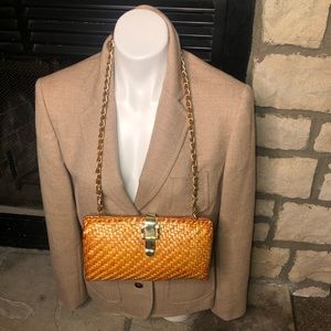 Ronora wooden woven handbag